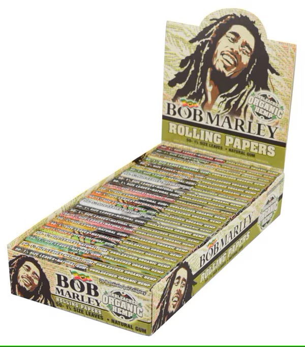 Photograph of product: Bob Marley Rolling Papers | 50pk | 1 1/4"
