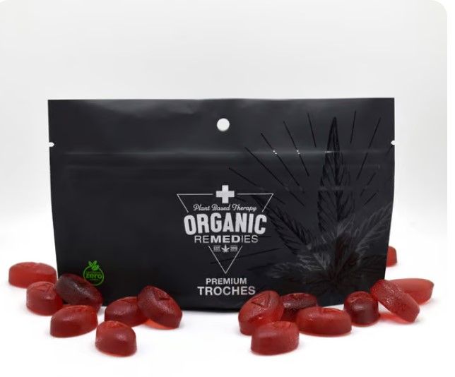 Photograph of product: Strawberry Troches | 100mg/15pk (1500mg)