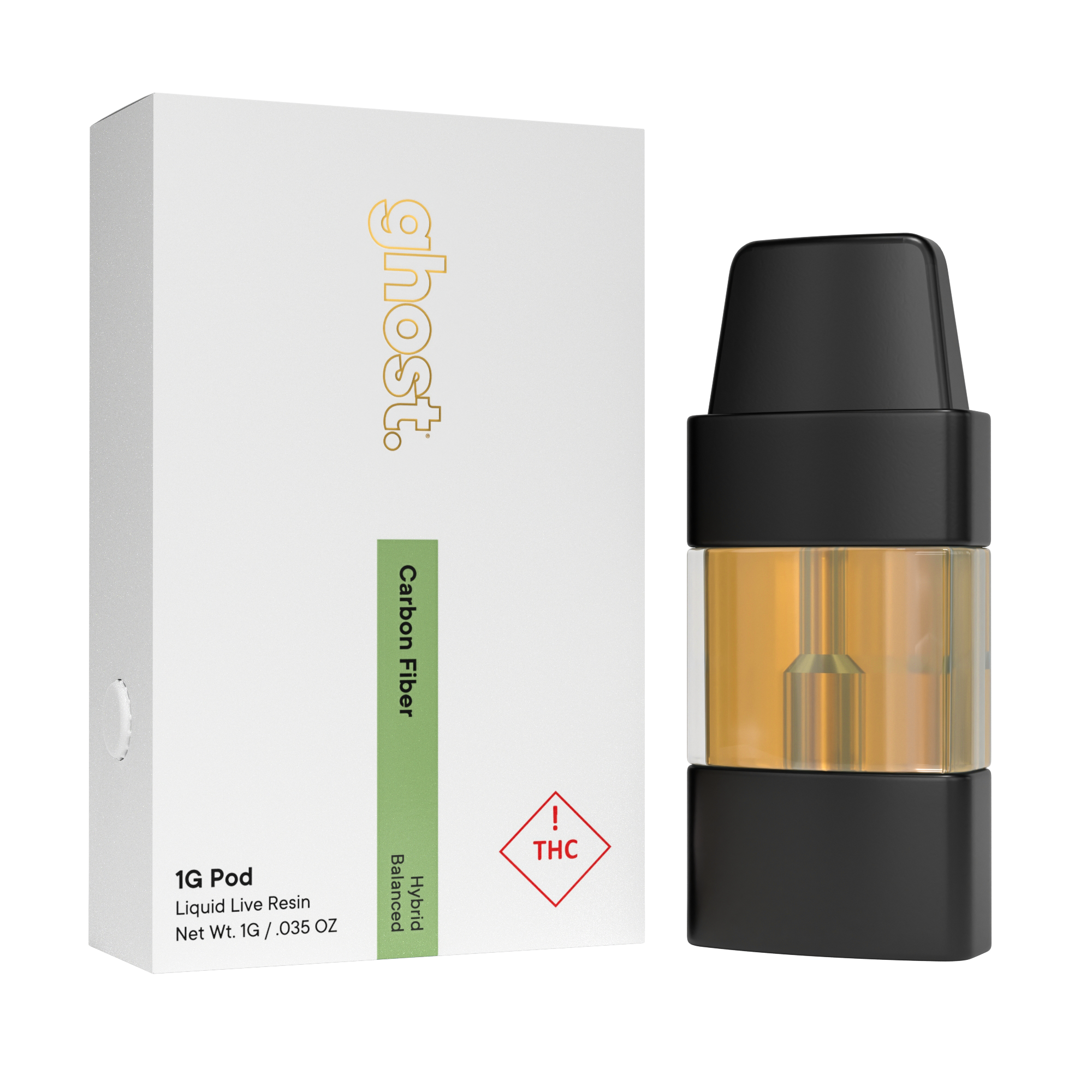 Photograph of product: Carbon Fiber Live Resin Pod 1g | Ghost