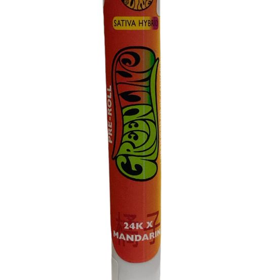 Photograph of product: Greenline - 24K x Mandarin 1g Preroll - 