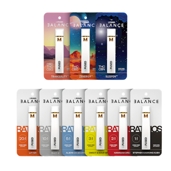 Photograph of product: Mfused - Balance - CBD 5:1 Sour Space Candy Disposable