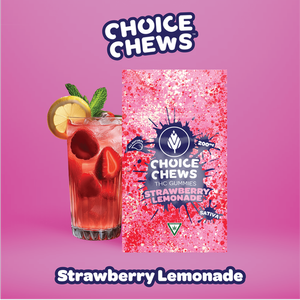 Photograph of product: Choice - Strawberry Lemonade (Oui'd) - 200mg Gummies