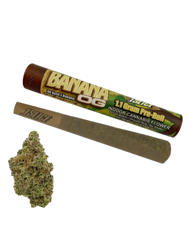 Photograph of product: 1SLICE Banana OG Preroll 1.1g
