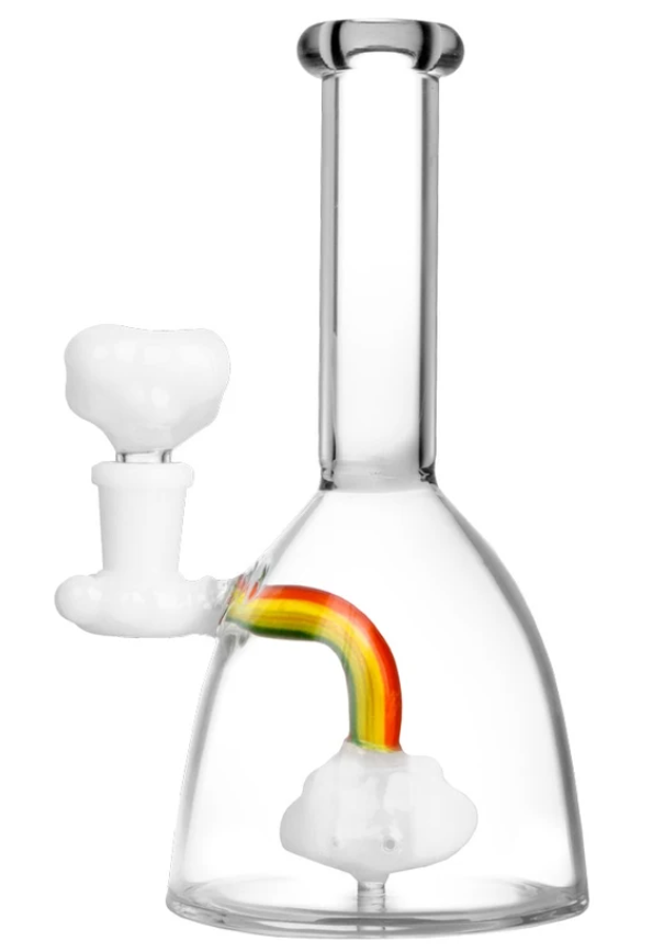 Photograph of product: $60 Rainbow Cloud Glass Water Pipe