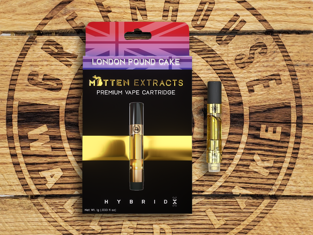 Photograph of product: Mitten Extracts | London Pound Cake | 1g Cart