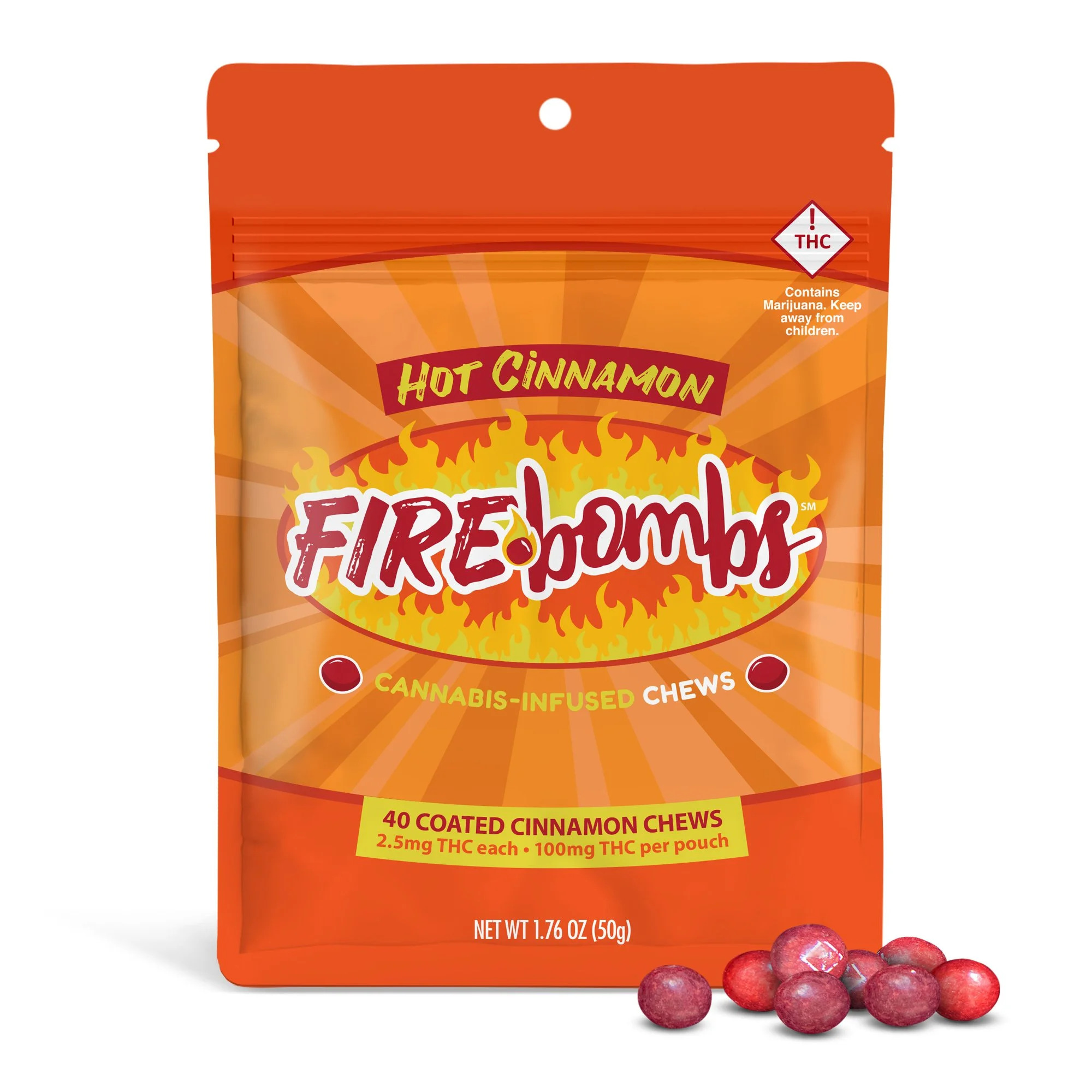 Photograph of product: FIRE BOMBS - 100MG
