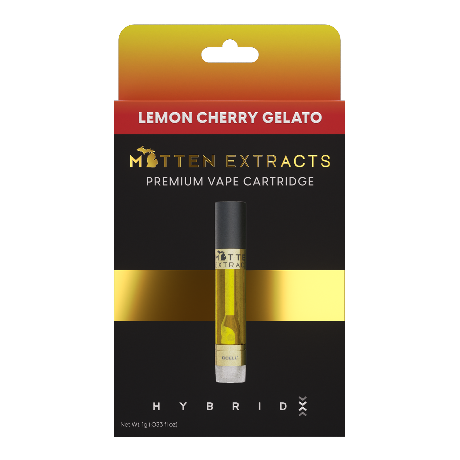 Photograph of product: Lemon Cherry Gelato 1g Cartridge