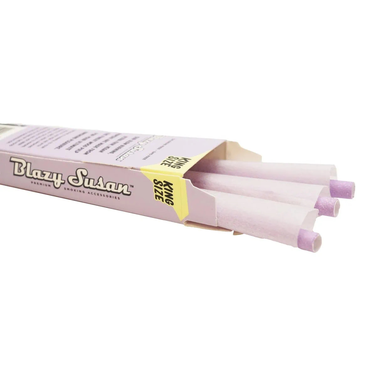 Photograph of product: Blazy Susan | Purple Paper Cones | King Size | 3ct