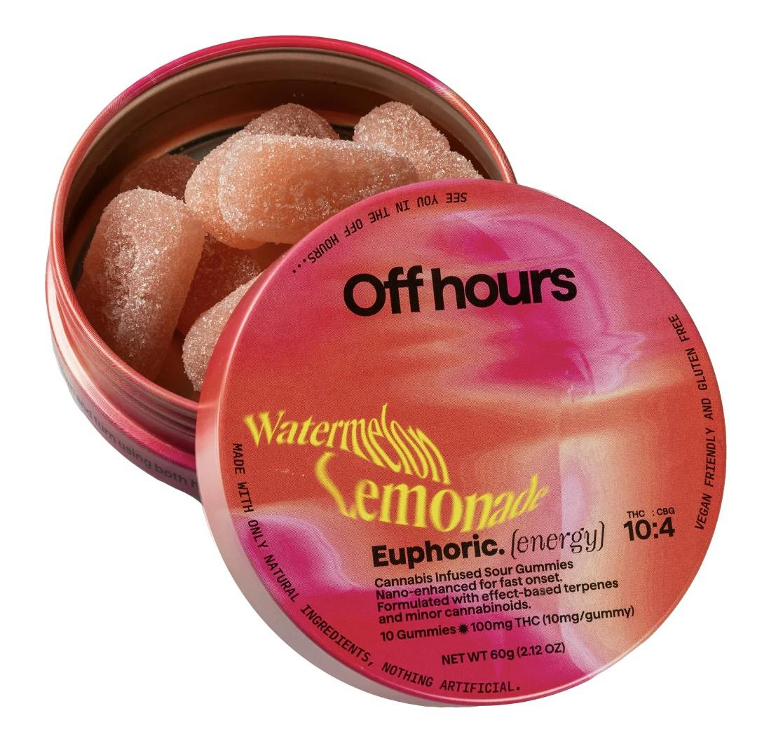 Photograph of product: Off Hours - Watermelon Lemonade Euphoric 10pk