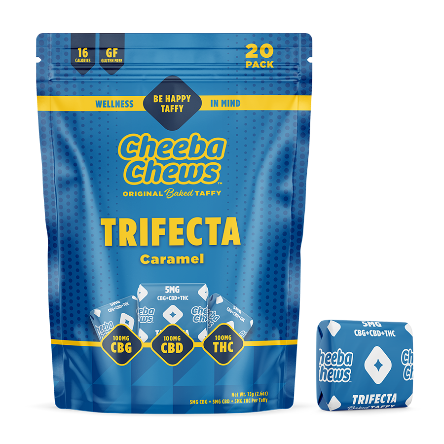 Photograph of product: Cheeba Chews | 1:1:1 Trifecta | Caramel
