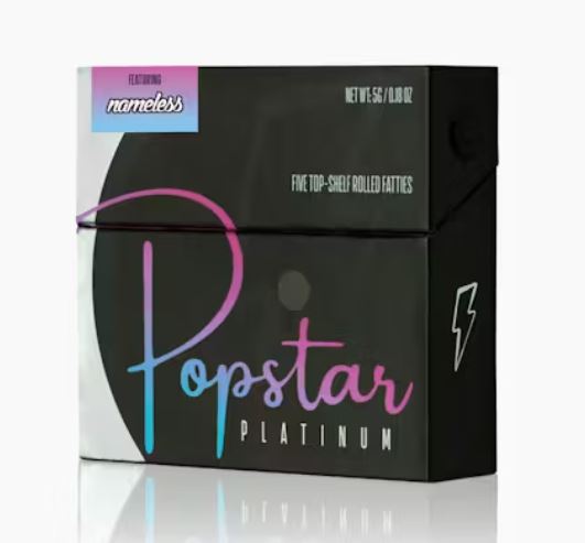 Photograph of product: Sour Runtz Platinum Preroll 5pk 5g Popstar