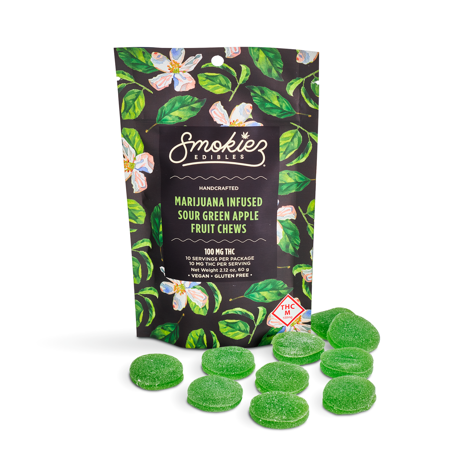 Photograph of product: Sour Green Apple 1.1 | Oui'd | 100mg TH-oui/CBG