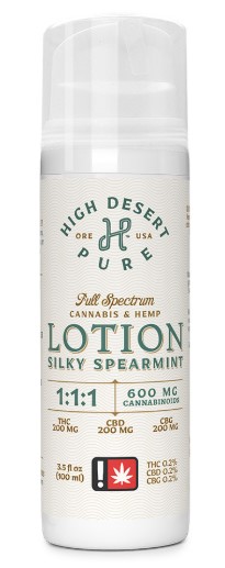 Photograph of product: Lotion | Silky Spearmint | 1:1:1 (TH-oui:CBD:CBG)