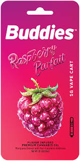 Photograph of product: Vape AiO 1g Raspberry Parfait (Buddies)