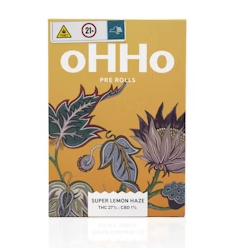 Photograph of product: oHHo | Super Lemon Haze | Pre-Roll Pk | 7 x 0.5g