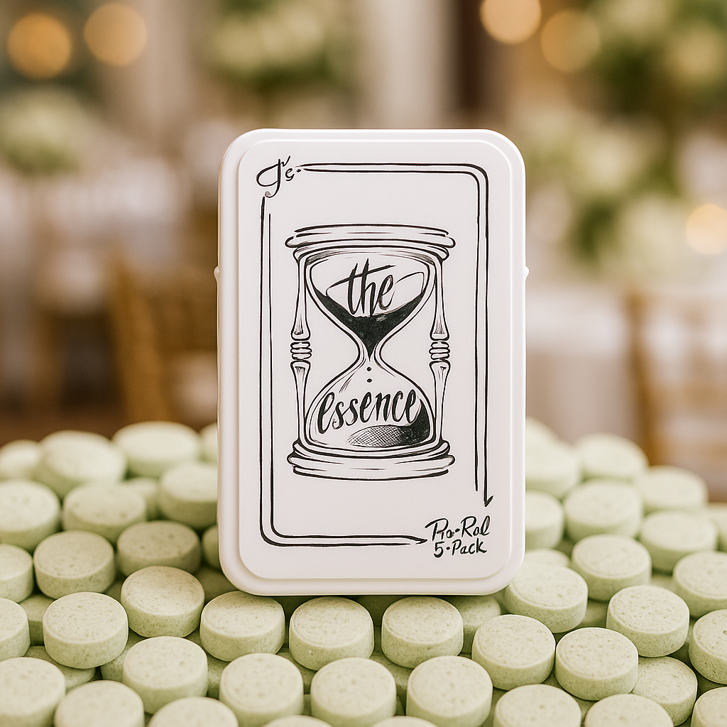 Photograph of product: (the) Essence J's - Wedding Kush Mints - 2.5g Pre-Rolls 5pk