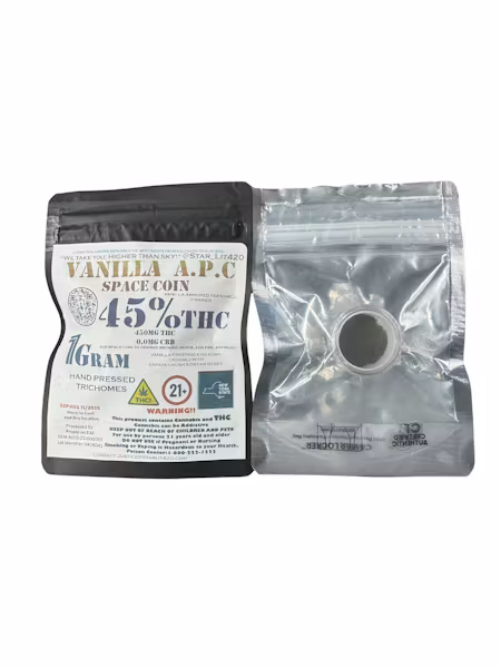 Photograph of product: Star_Lit420 - Space Coin - Vanilla A.P.C. - au chocolat Coin