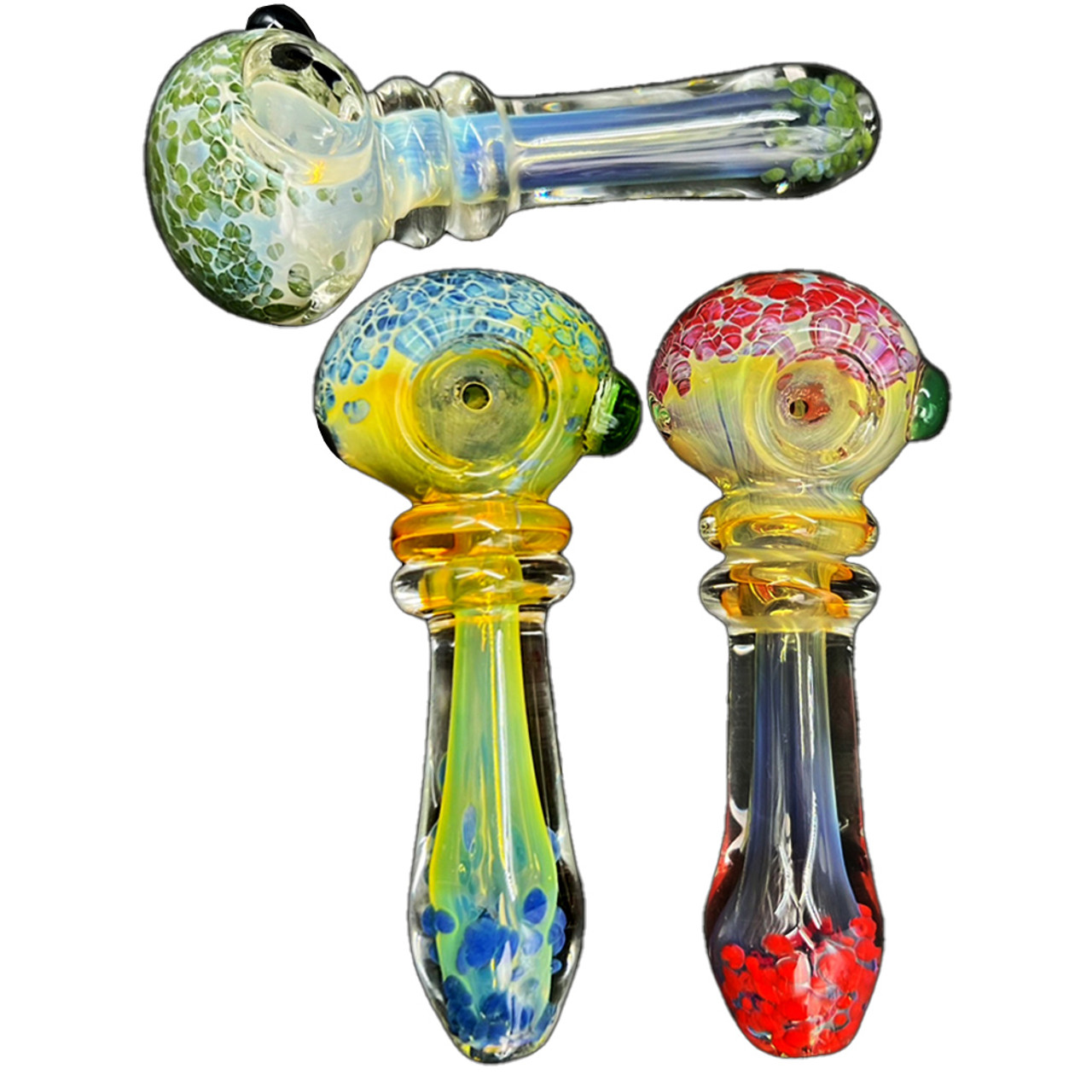 Photograph of product: 4" Double Rim Head & Tail Frit Pipe