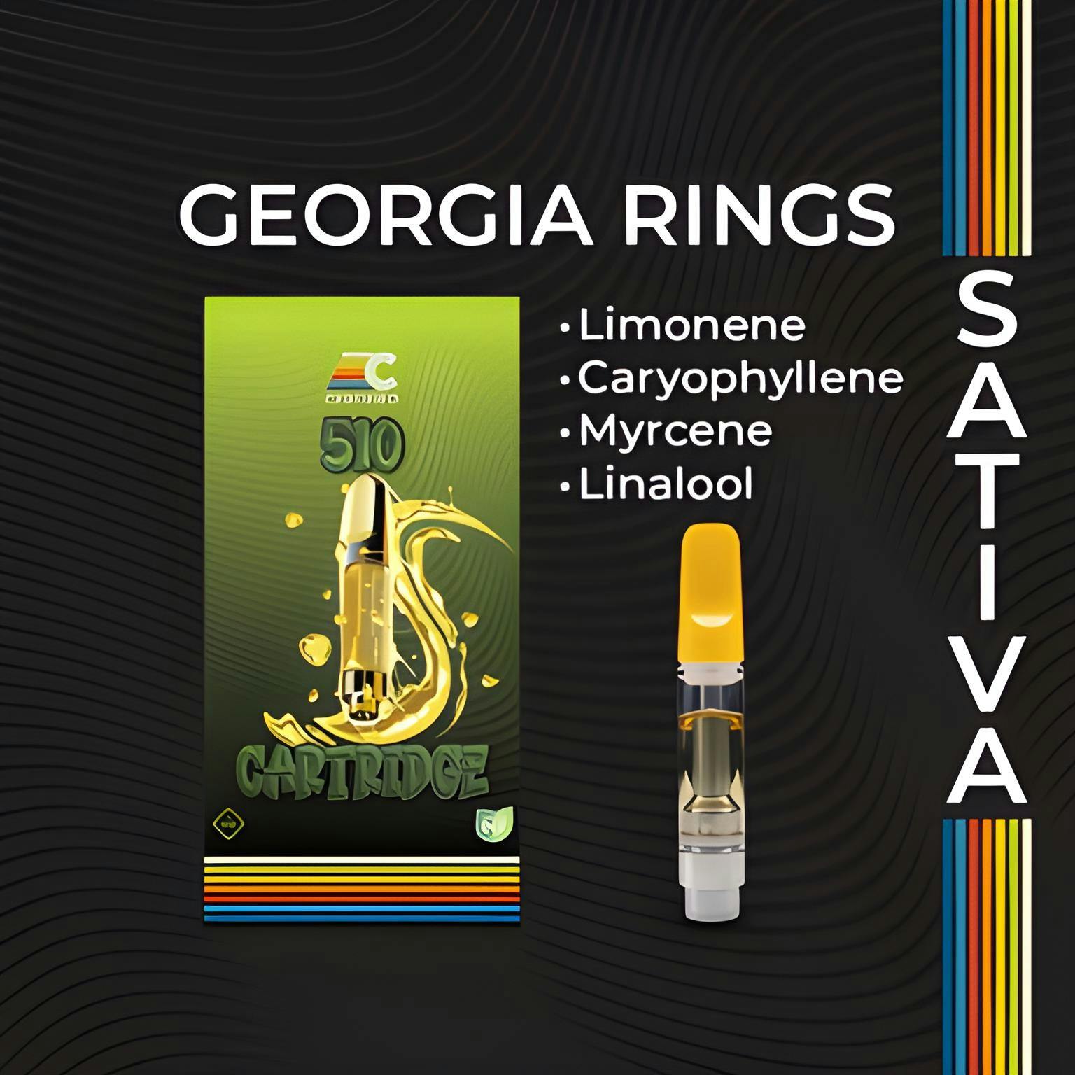 Photograph of product: Georgia Rings Cartridge | 1g - 