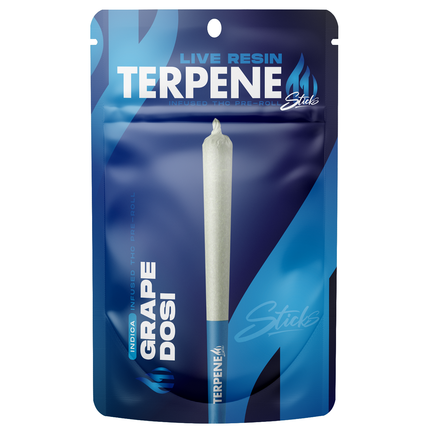 Photograph of Product: Grape Dosi | 1.2G Live Resin Infused Preroll