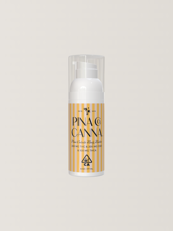 Photograph of product: High Gorgeous | Pina Co Canna Lotion | 2:2:1 TH-oui:CBD:TH-ouia | 200mg