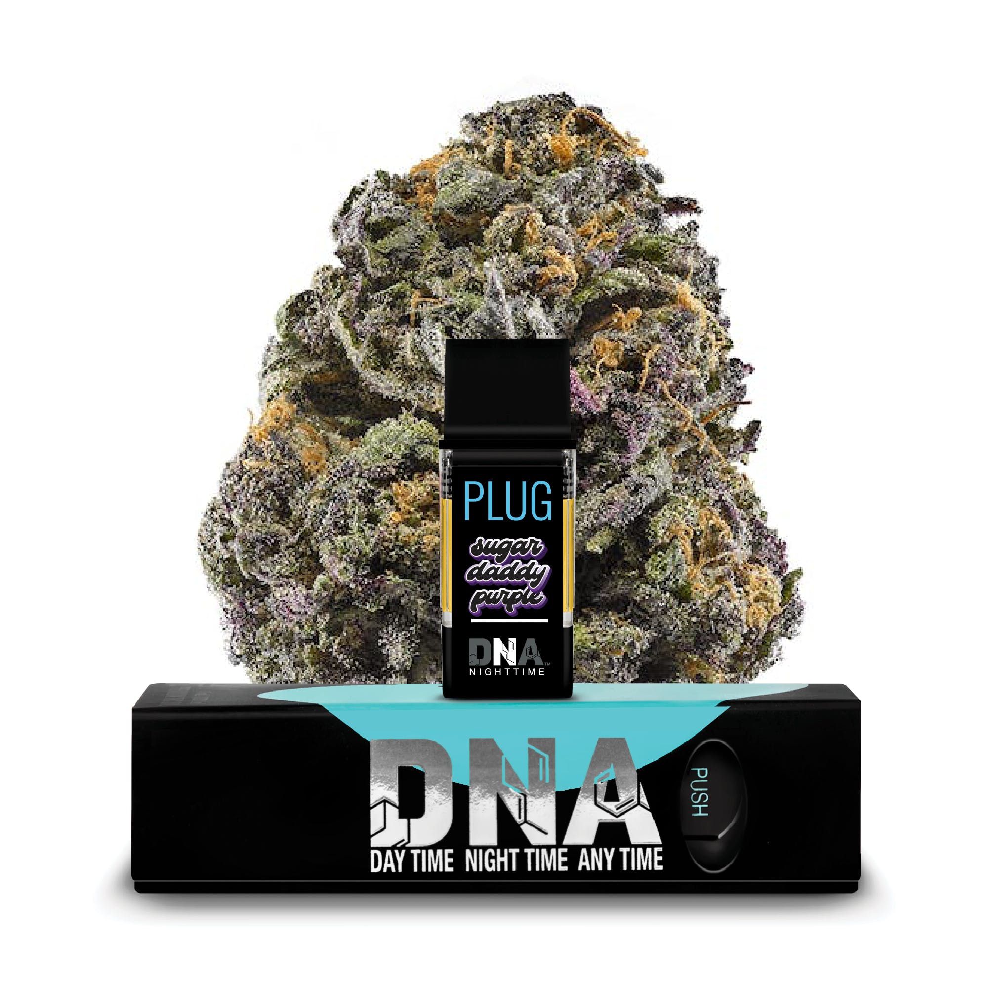 Photograph of product: DNA - SUGAR DADDY PURPLE 1G - PLUGPLAY