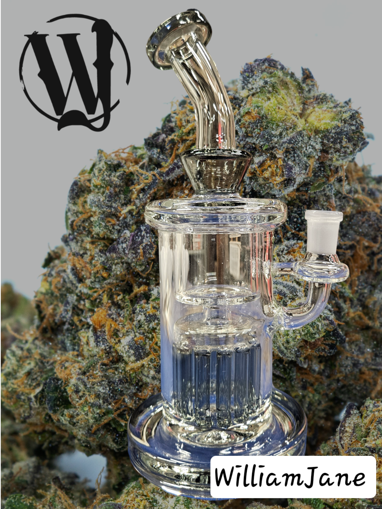 Photograph of product: Black 12 Cylinder Cup Water Bong