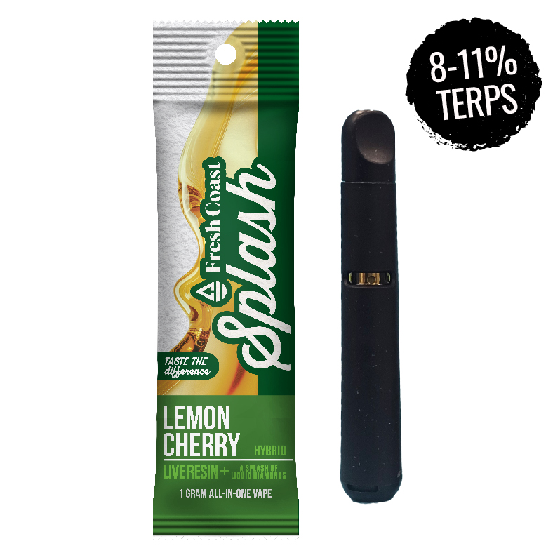 Photograph of product: Lemon Cherry Live Resin Disposable | Splash