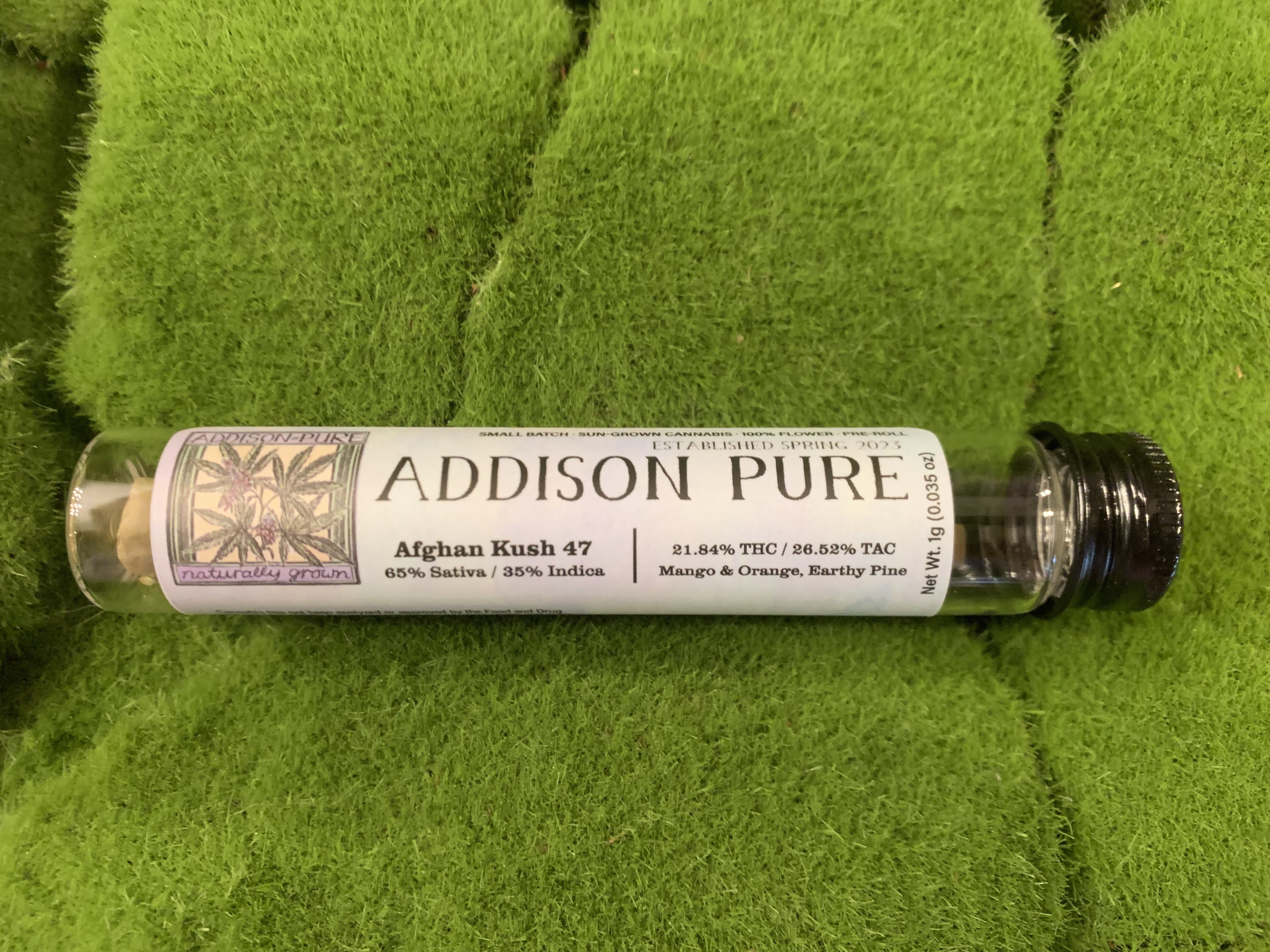 Photograph of product: Pre Roll Single | AK-47 | Addison Pure