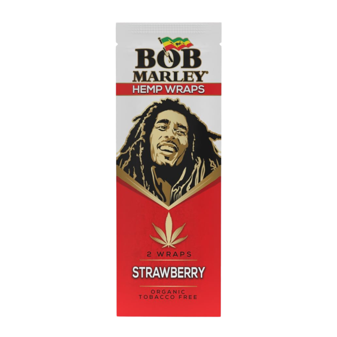 Photograph of product: Bob Marley | Strawberry Hemp Wraps | 2 Pack