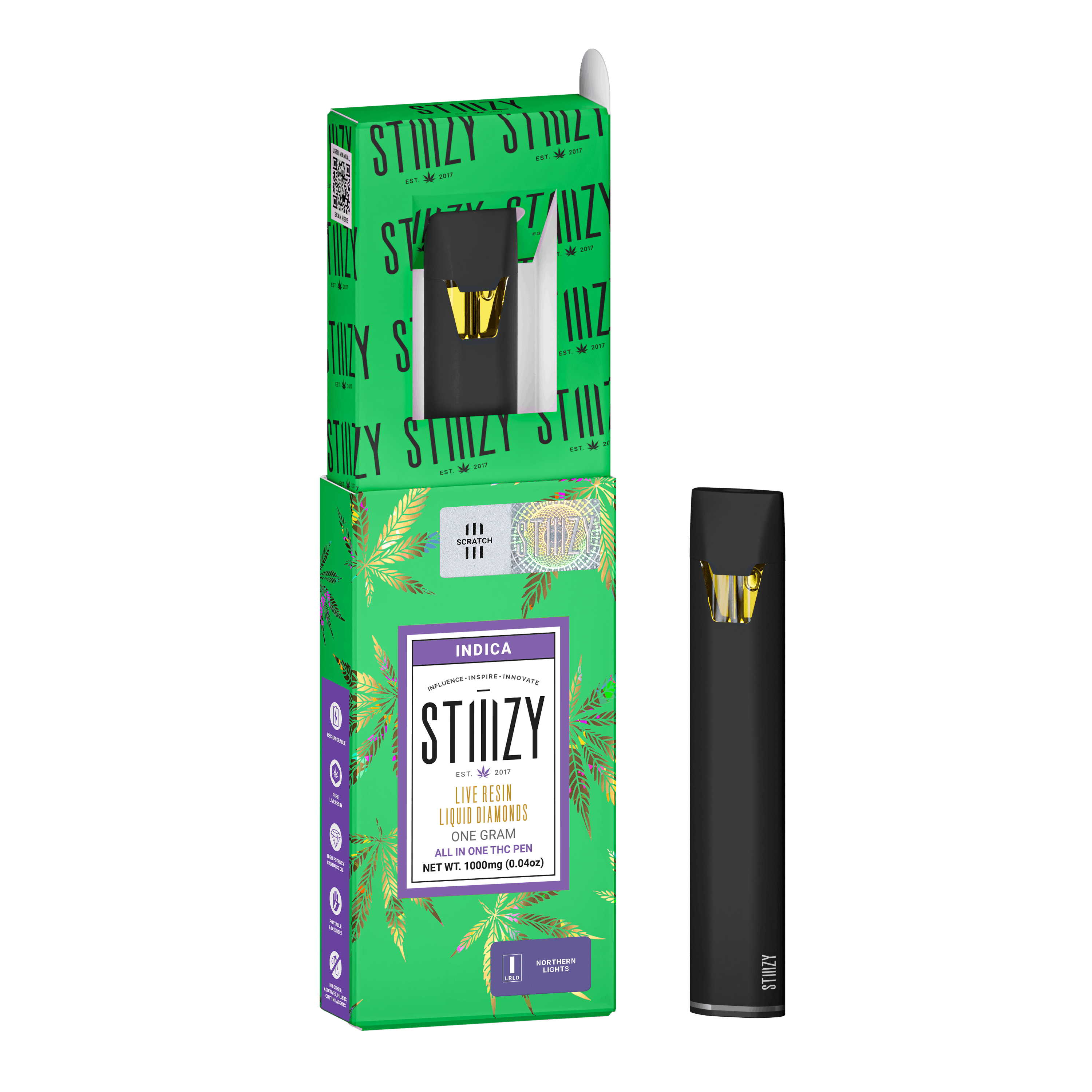 Photograph of product: Northern Lights Live Resin All-In-One | 1g