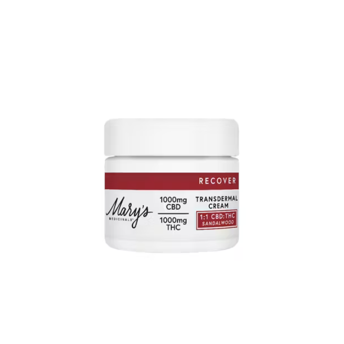 Photograph of product: RECOVER TRANSDERMAL CREAM - SANDALWOOD 1:1 [2OZ]