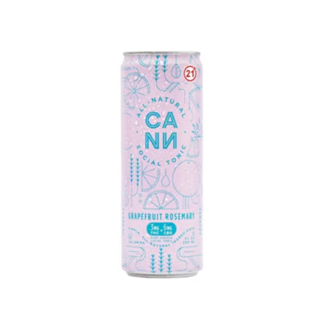 Photograph of product: Grapefruit Rosemary (3mg TH-oui/6mg CBD) 12oz Can