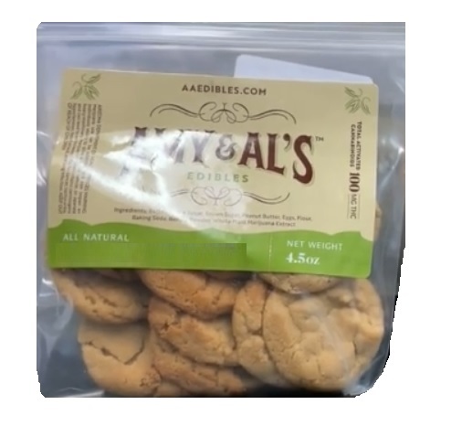Photograph of product: Amy and Al's Snickerdoodle Cookie 100 MG