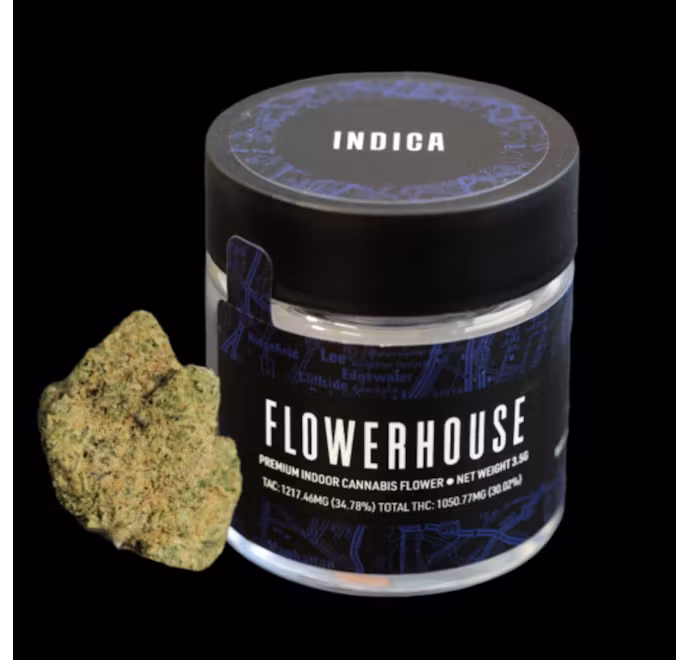Photograph of product: Flowerhouse | Mimosa Kush Mint | 3.5g (Premium Indoor)
