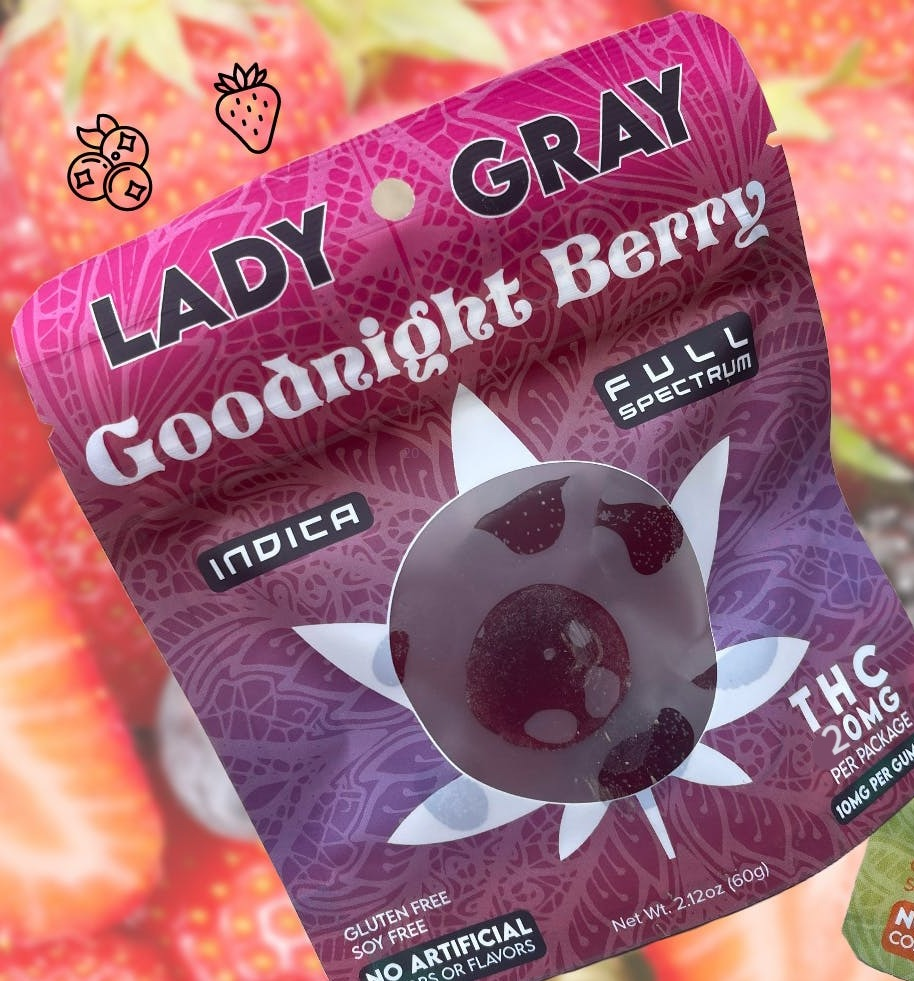 Photograph of product: Goodnight Berry Oui'd Gummies (20mg) by Lady Gray