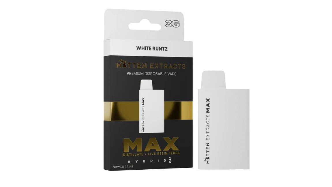 Photograph of product: AU Mitten: White Runtz (H) 3G Disposable