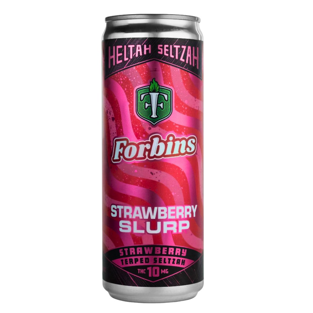 Photograph of product: Forbins Strawberry Slurp - 10MG Strawberry Seltzer