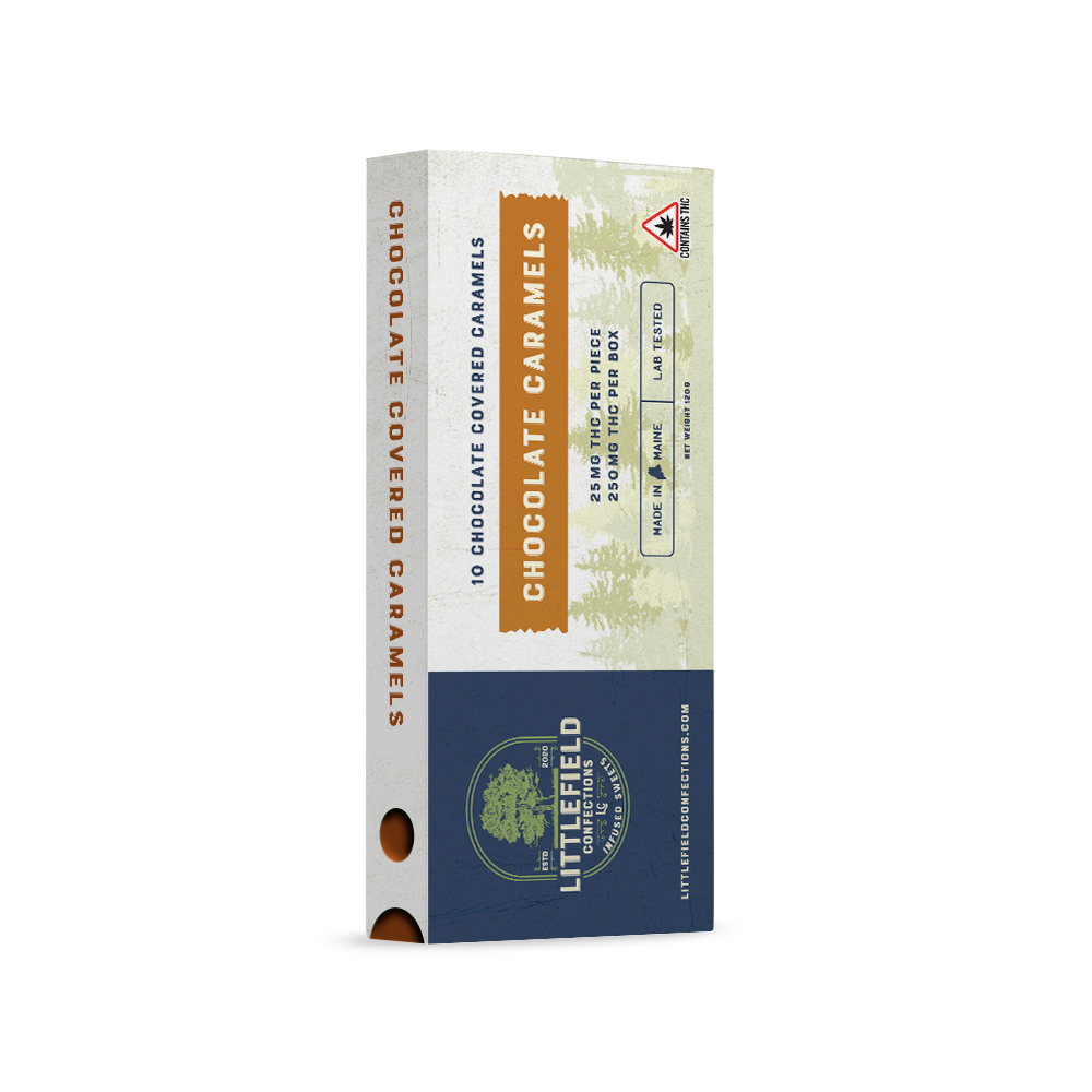 Photograph of product: LFC 250MG TH-oui Chocolate Covered Caramels