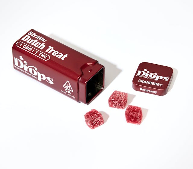 Photograph of product: Cranberry 1:1 | Dutch Treat | Rosin Gummies | 20pk