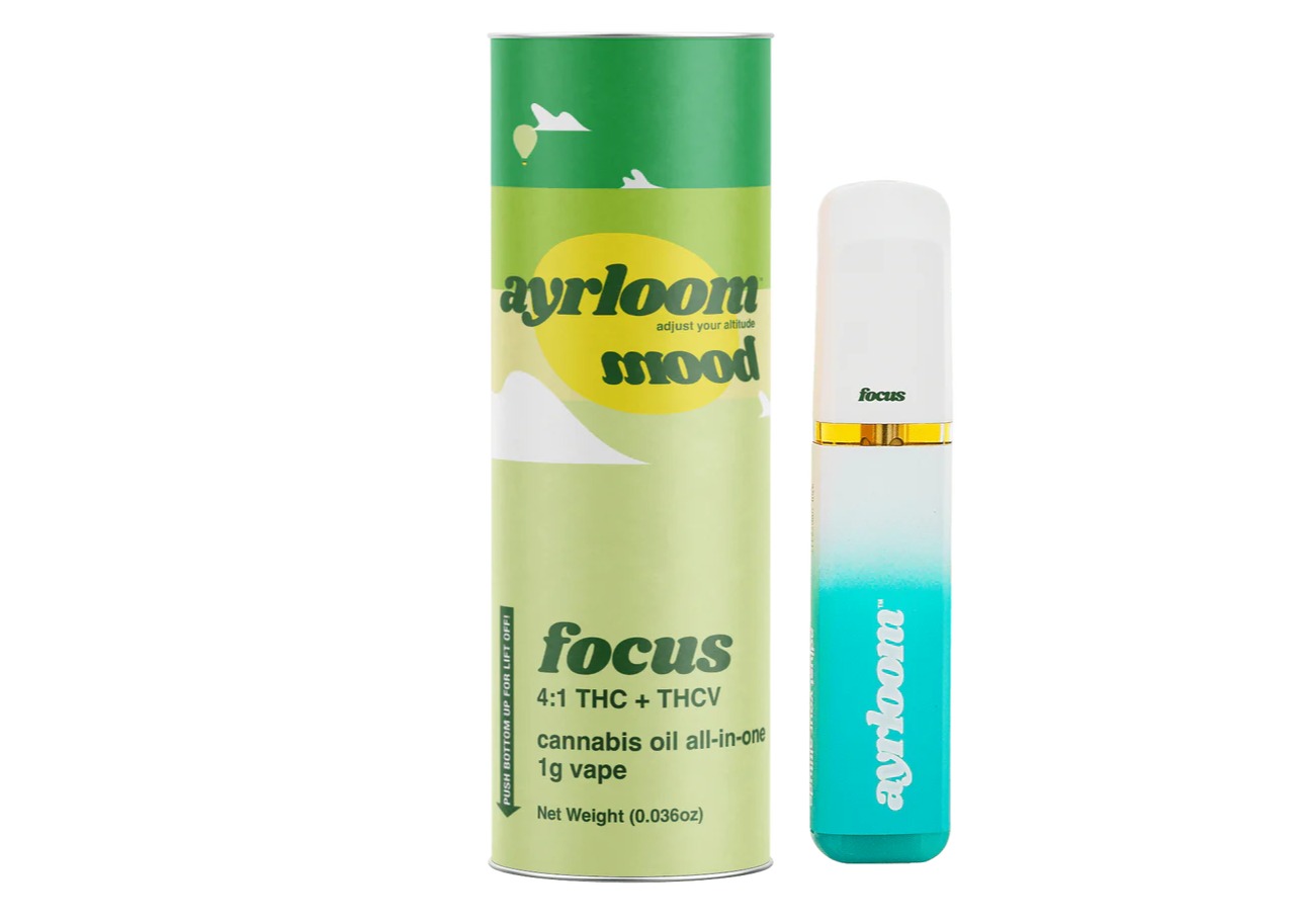 Photograph of product: Ayrloom Mood | Focus | 4:1 TH-oui / TH-ouiV Disposable | 1g