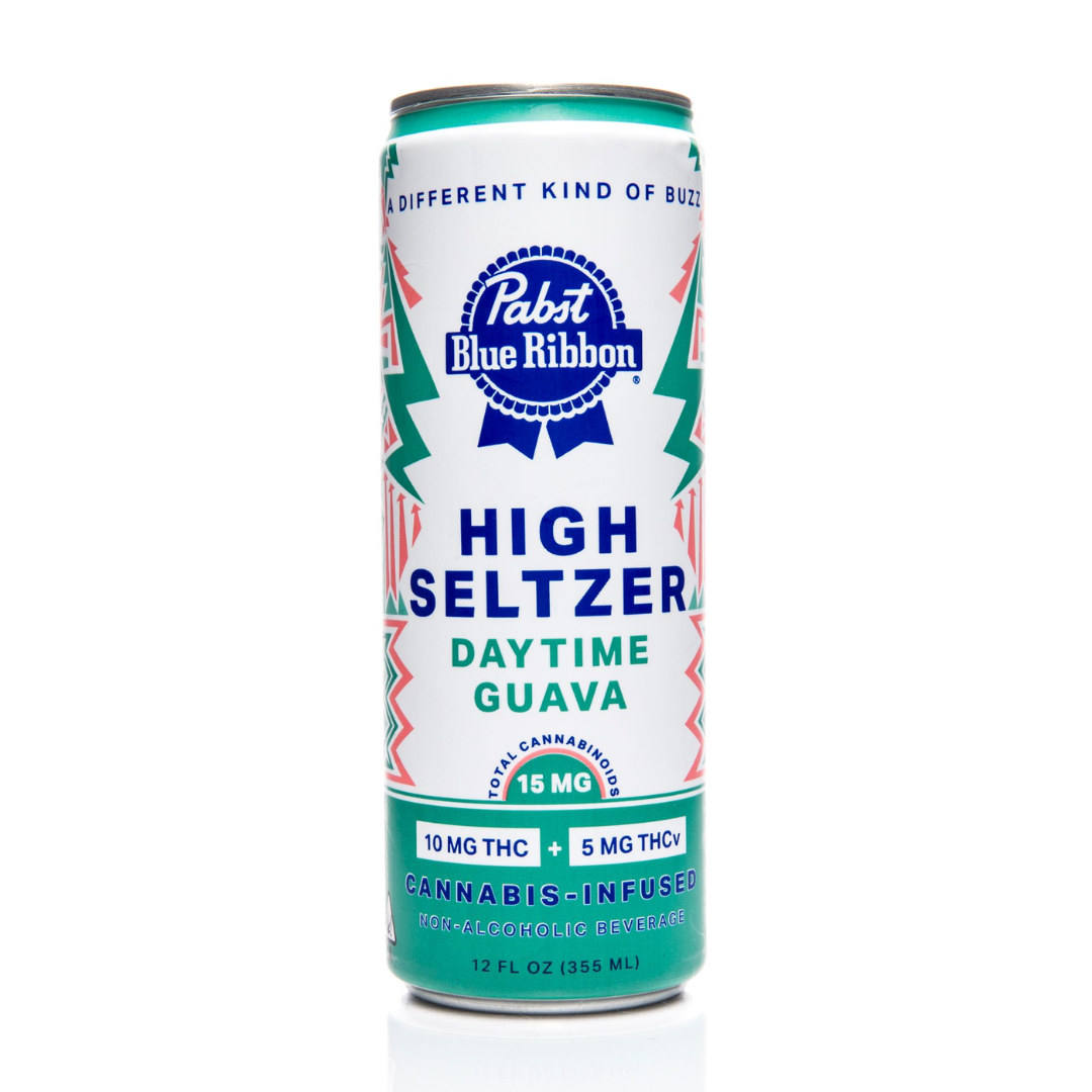 Photograph of product: Pabst Blue Ribbon - Daytime Guava 4pk High Seltzer 60mg