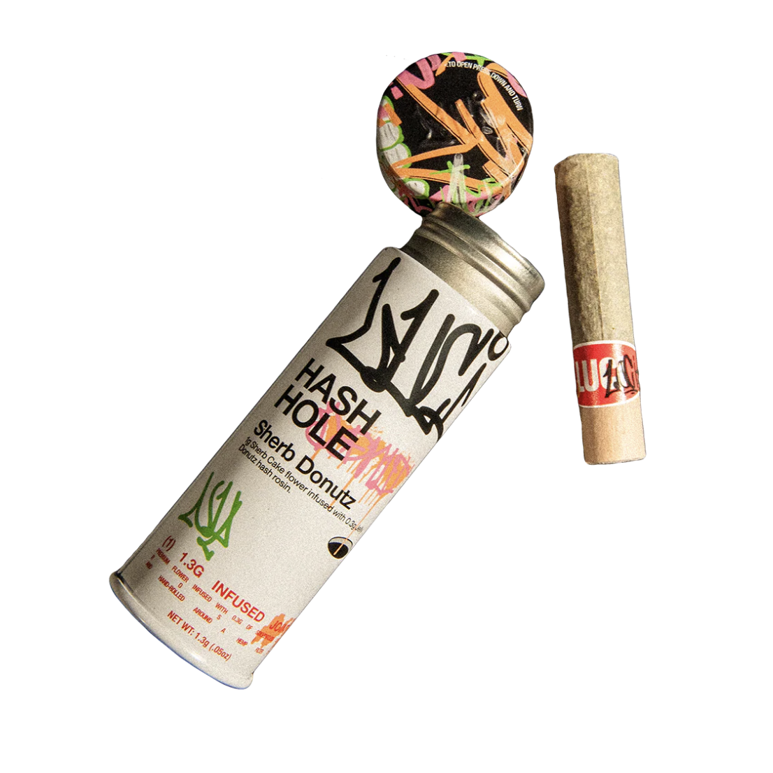 Photograph of product: Tangie Dawg - 1.3g Rosin Infused Pre-Roll