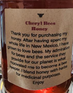 Photograph of product: Cheryl Bees Honey