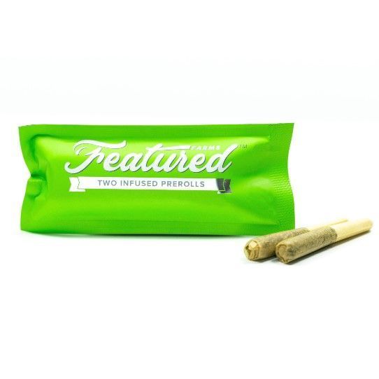 Photograph of product: Featured Farms Infused Pre-roll 2pk Blue Dream 1g - 