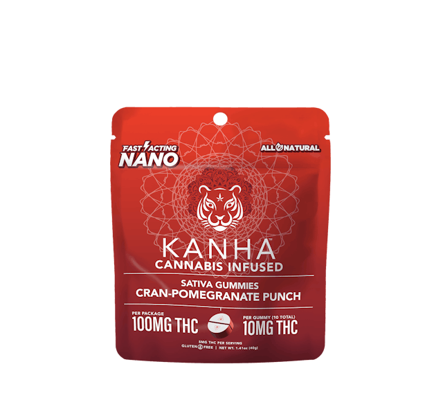 Photograph of product: Cran-Pomegranate Punch | Nano | 100mg Gummies