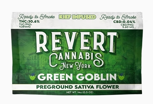 Photograph of product: Revert | Green Goblin | Preground Flower | 14g