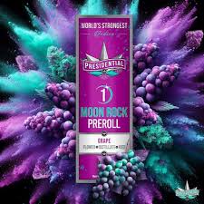Photograph of product: PRESIDENTIAL | GRAPE | 1G MOON ROCK PRE-ROLL