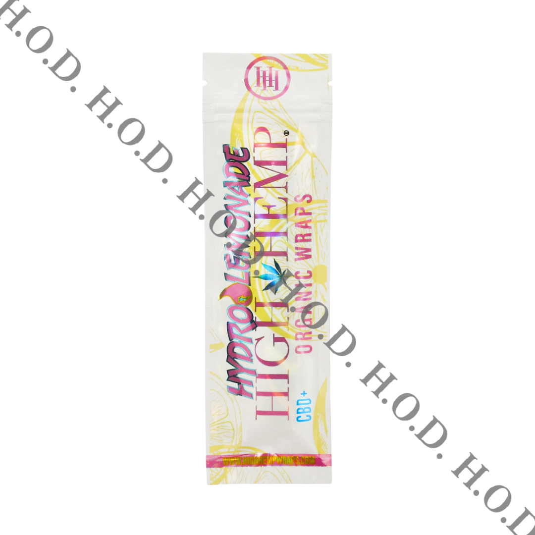 Photograph of product: High Hemp Organic Hydro Lemonade Hemp Wrap 2 Pack
