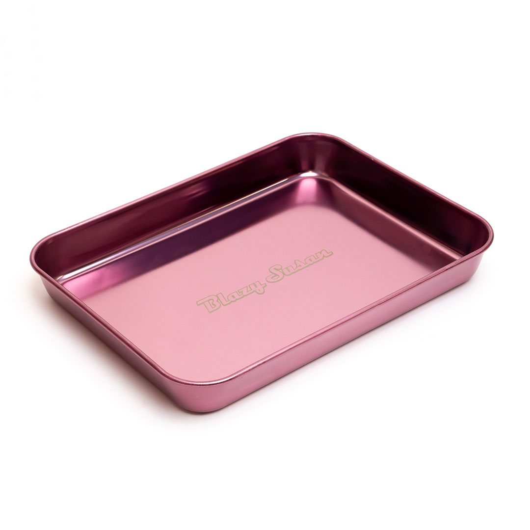 Photograph of product: Blazy Susan Stainless Steel Rolling Tray | Purple | TAX INCLUDED